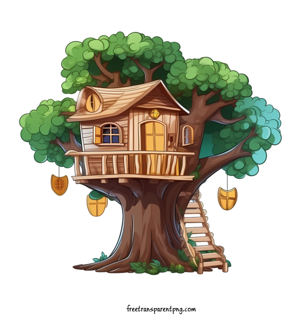 Free Tree House Tree House Tree House Children's Storybook For Tree House Clipart Transparent Background