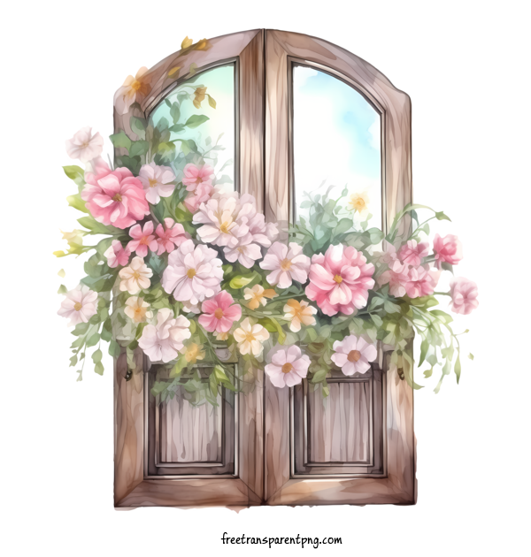 Free Wooden Floral Door Wooden Floral Door Floral Arrangement Doorway For Wooden Floral Door Clipart Transparent Background
