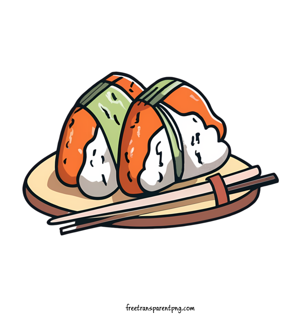 Free Japanese Onigiri Japanese Onigiri Salmon Sushi For Japanese Onigiri Clipart Transparent Background