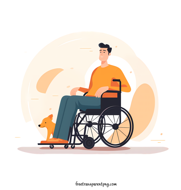 Free Persons With Disabilities Persons With Disabilities Man Wheelchair For Persons With Disabilities Clipart Transparent Background