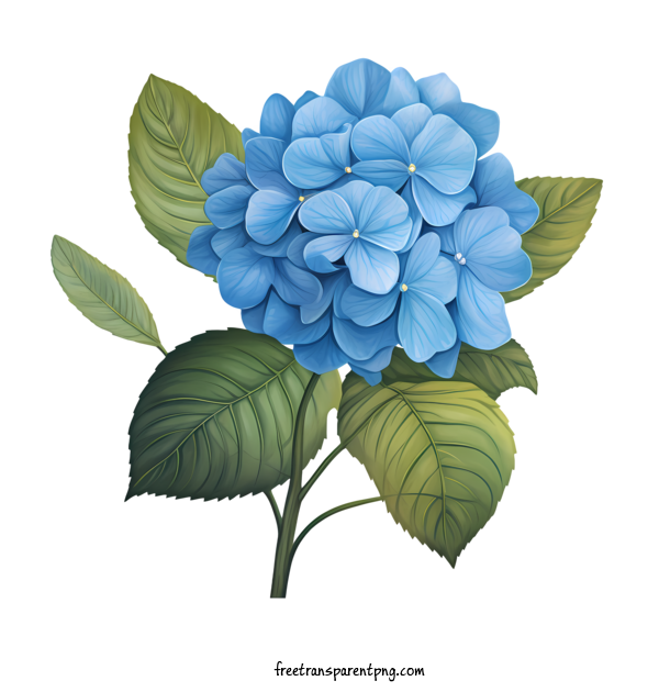 Free Hydrangea Flower Hydrangea Flower Flower Blue For Hydrangea Flower Clipart Transparent Background
