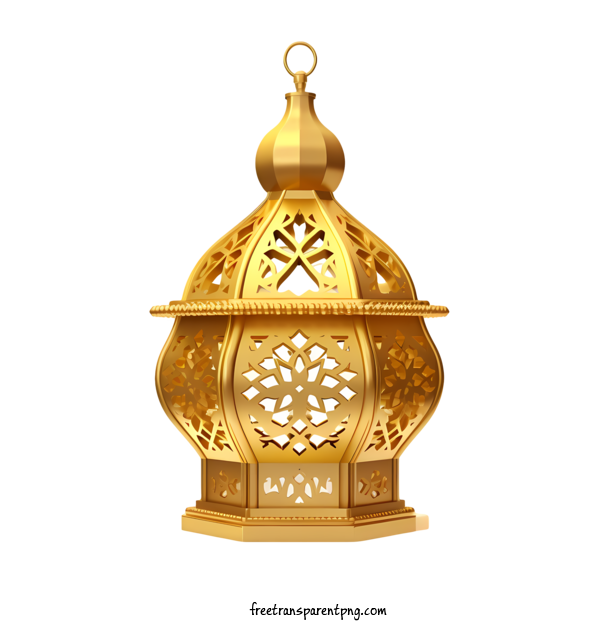 Free Islamic Lantern Islamic Lantern Lantern Golden For Islamic Lantern Clipart Transparent Background