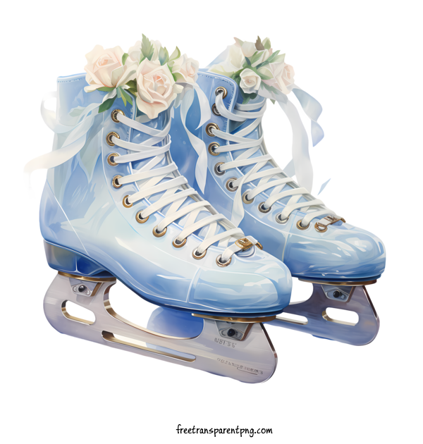 Free Skating Shoes Skating Shoes Ice Skates Blue For Skating Shoes Clipart Transparent Background