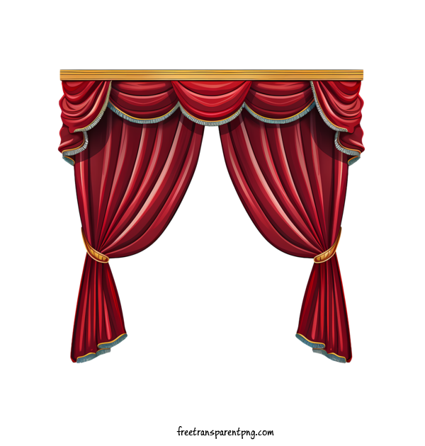 Free Red Curtain Red Curtain Theater Stage Curtains For Red Curtain Clipart Transparent Background
