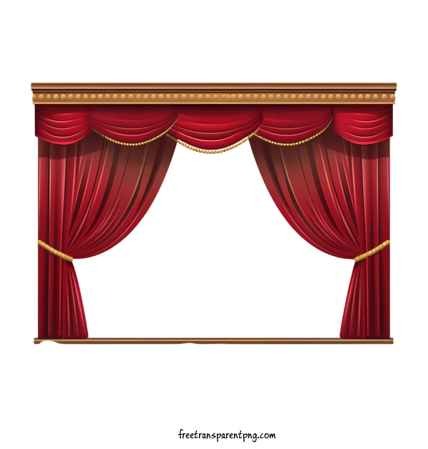 Free Red Curtain Red Curtain Red Curtain Stage Curtain For Red Curtain Clipart Transparent Background