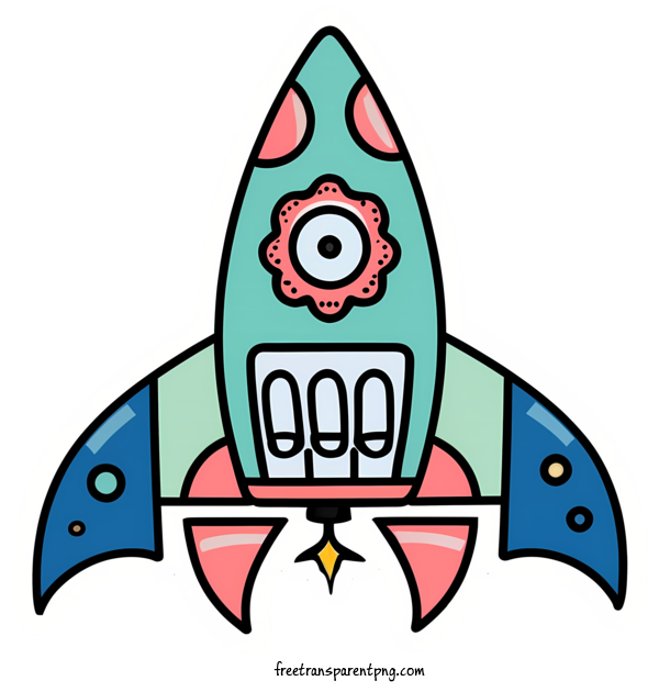Free Cartoon Rocket Cartoon Rocket Rocket Spaceship For Cartoon Rocket Clipart Transparent Background