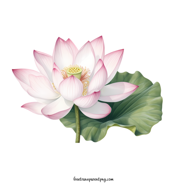 Free Lotus Flower Lotus Flower Pink Lotus Flower White Petals For Lotus Flower Clipart Transparent Background