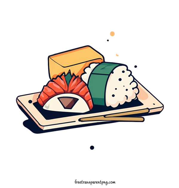 Free Japanese Onigiri Japanese Onigiri Sushi Seafood For Japanese Onigiri Clipart Transparent Background