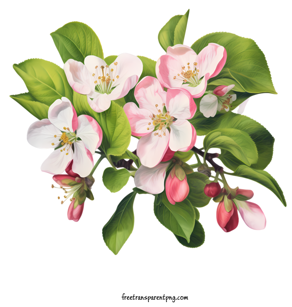 Free Apple Blossom Apple Blossom Apple Blossoms Pink Flowers For Apple Blossom Clipart Transparent Background