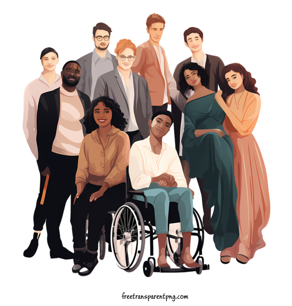 Free Persons With Disabilities Persons With Disabilities People Group For Persons With Disabilities Clipart Transparent Background