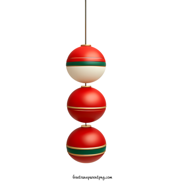 Free Christmas Ball Christmas Ball Red Green For Christmas Ball Clipart Transparent Background