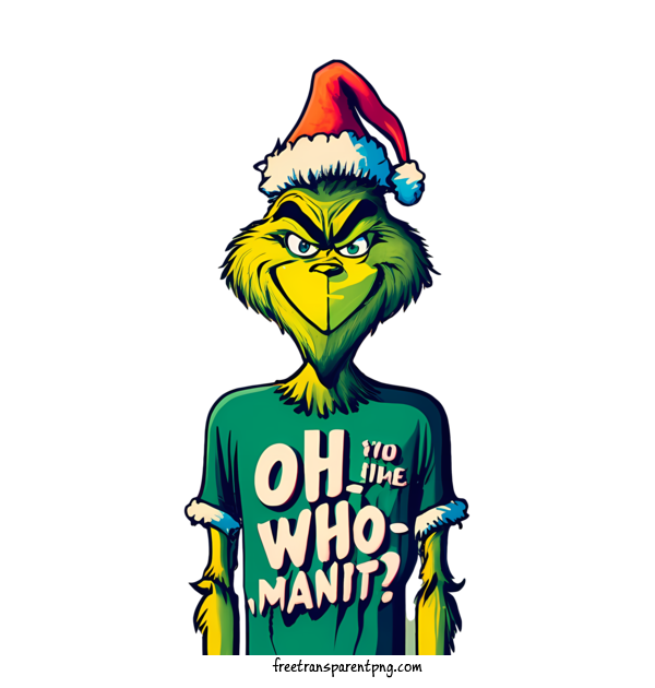 Free Grinch Christmas Grinch Person Man For Christmas Grinch Clipart Transparent Background