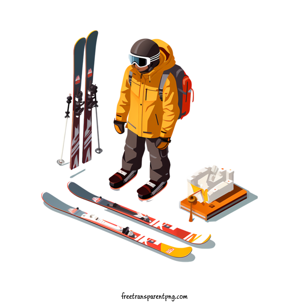 Free Ski Day Ski Day Skis Snowboard For Ski Day Clipart Transparent Background