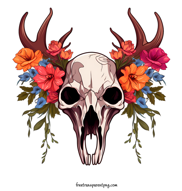 Free Deer Skull Deer Skull Skull Antlers For Deer Skull Clipart Transparent Background