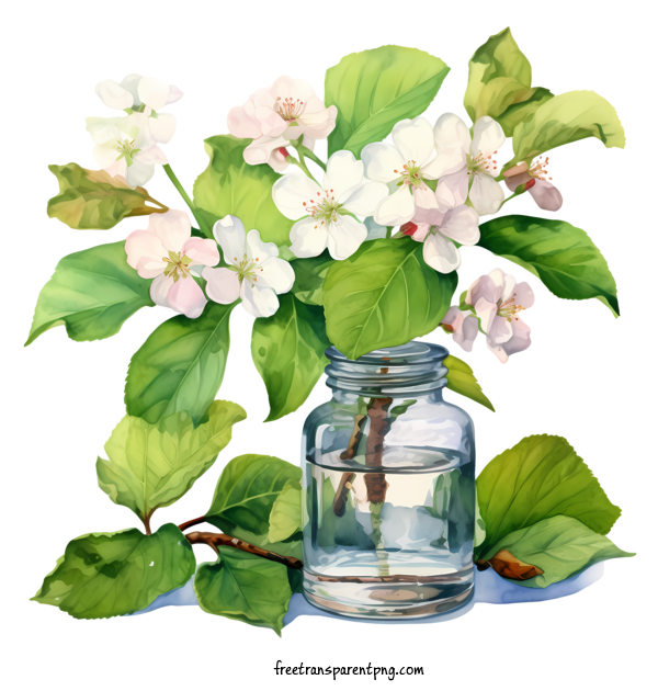 Free Apple Blossom Apple Blossom Apple Blossoms Vase For Apple Blossom Clipart Transparent Background