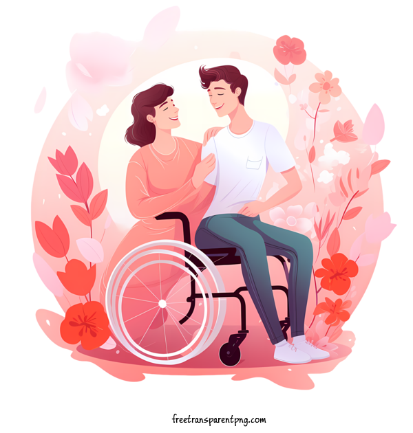 Free Persons With Disabilities Persons With Disabilities Happy Loving For Persons With Disabilities Clipart Transparent Background