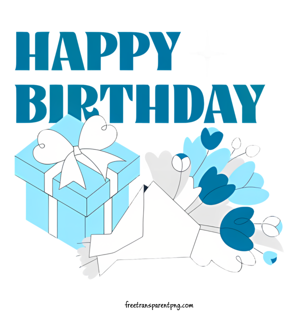 Free Happy Birthday Happy Birthday Birthday Present For Happy Birthday Clipart Transparent Background