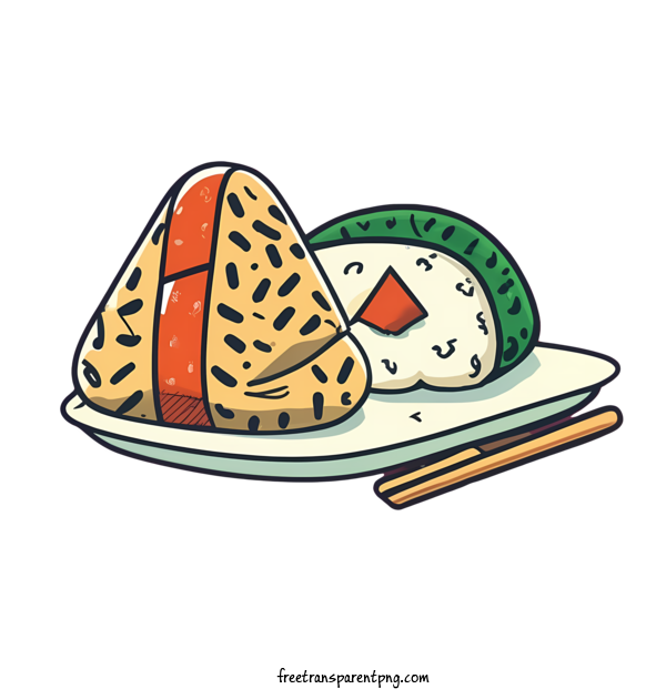 Free Japanese Onigiri Japanese Onigiri Sushi Dumplings For Japanese Onigiri Clipart Transparent Background