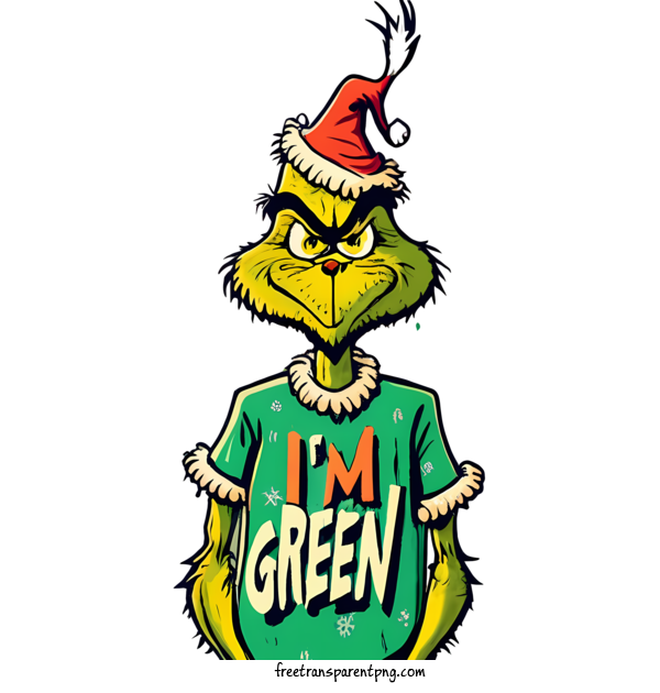 Free Grinch Christmas Grinch Grin Green For Christmas Grinch Clipart Transparent Background
