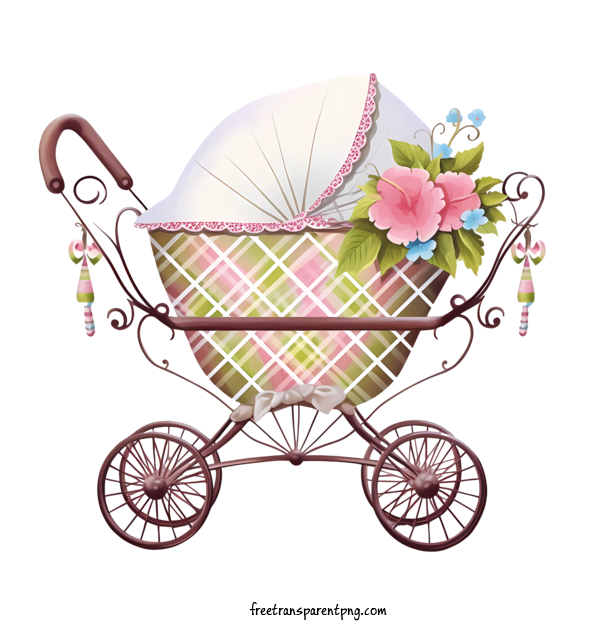 Free Baby Baby Baby Carriage Pram For Baby Clipart Transparent Background