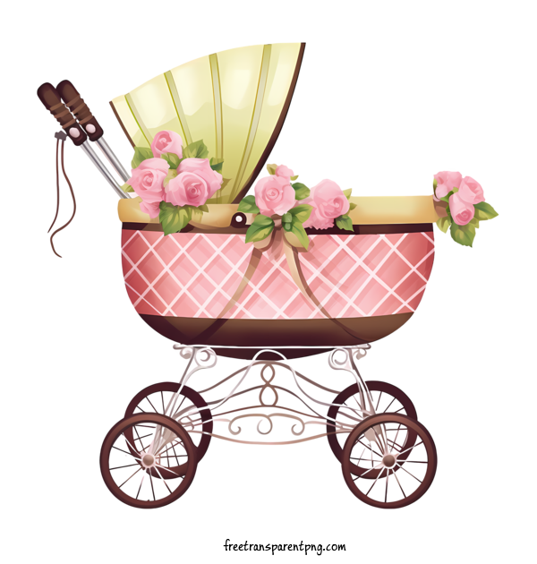 Free Baby Baby Carriage Pram For Baby Clipart Transparent Background