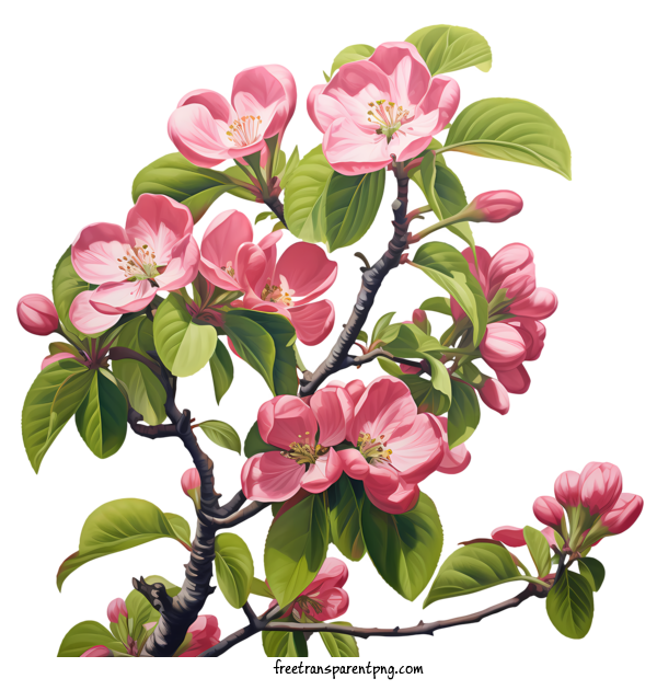 Free Apple Blossom Apple Blossom Blossoming Tree Spring Bloom For Apple Blossom Clipart Transparent Background