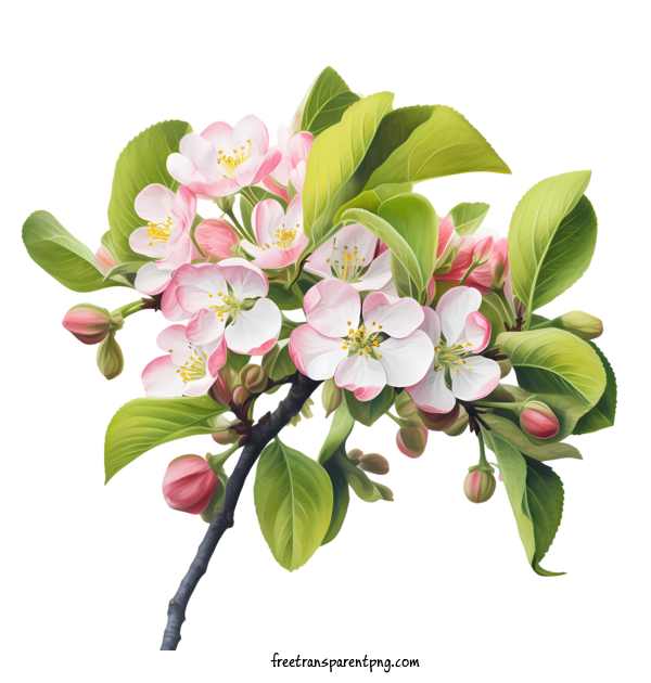 Free Apple Blossom Apple Blossom Apple Blossoms Spring For Apple Blossom Clipart Transparent Background