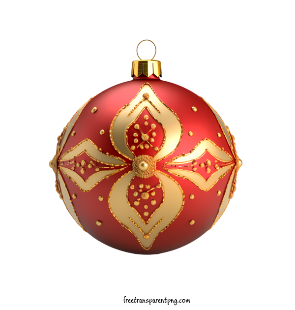 Free Christmas Ball Christmas Ball Gold Red For Christmas Ball Clipart Transparent Background