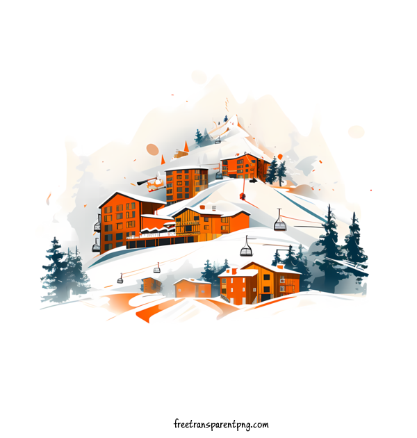 Free Ski Day Ski Day Mountain Village Ski Resort For Ski Day Clipart Transparent Background