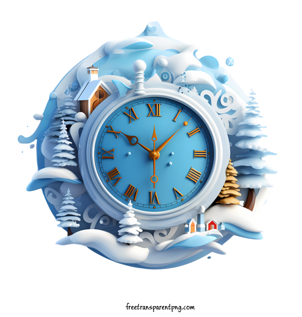 Free Winter Time Winter Time Clock Snow For Winter Time Clipart Transparent Background