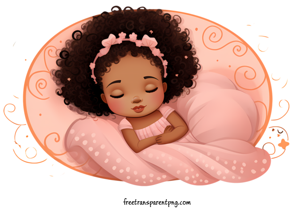 Free Baby Baby Girl Sleeping For Baby Clipart Transparent Background