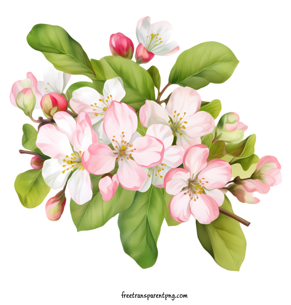 Free Apple Blossom Apple Blossom Blossoms Spring For Apple Blossom Clipart Transparent Background