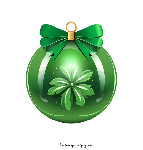 Free Christmas Ball Christmas Ball Green Ornament For Christmas Ball Clipart Transparent Background