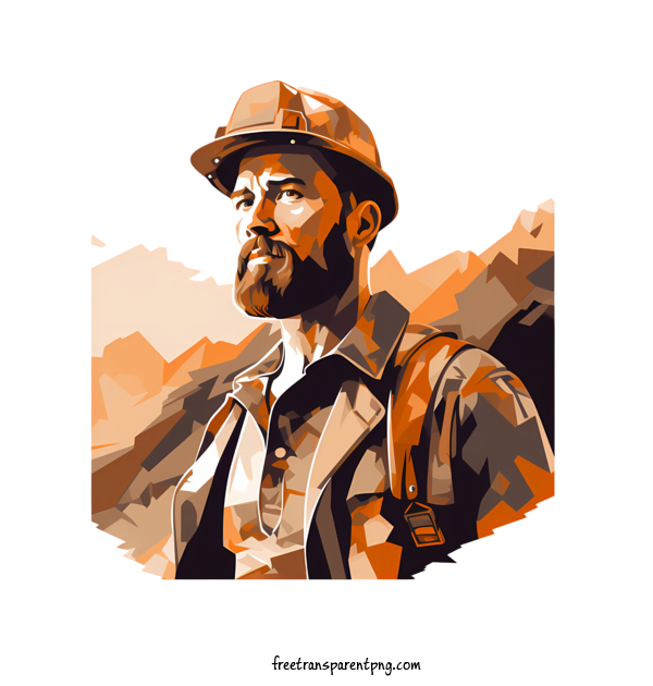 Free National Miner's Day National Miner's Day Man Miner For National Miner's Day Clipart Transparent Background