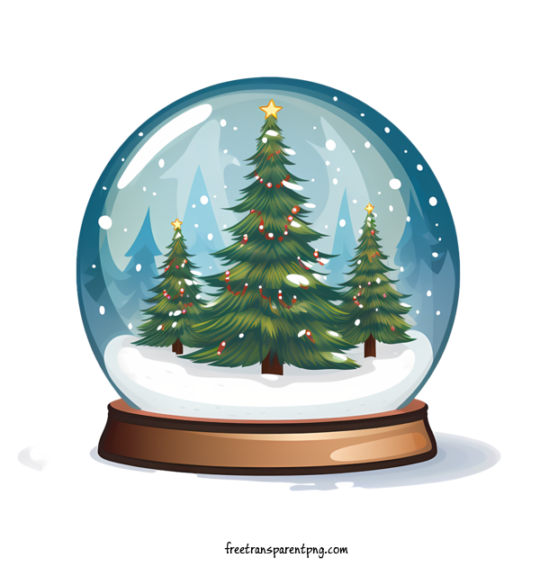 Free Christmas Snow Ball Christmas Snow Ball Christmas Tree Snow Globe For Christmas Snow Ball Clipart Transparent Background