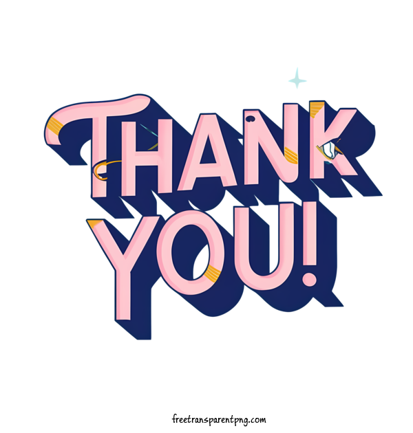 Free Thank You Thank You Thank Hand Lettering For Thank You Clipart Transparent Background
