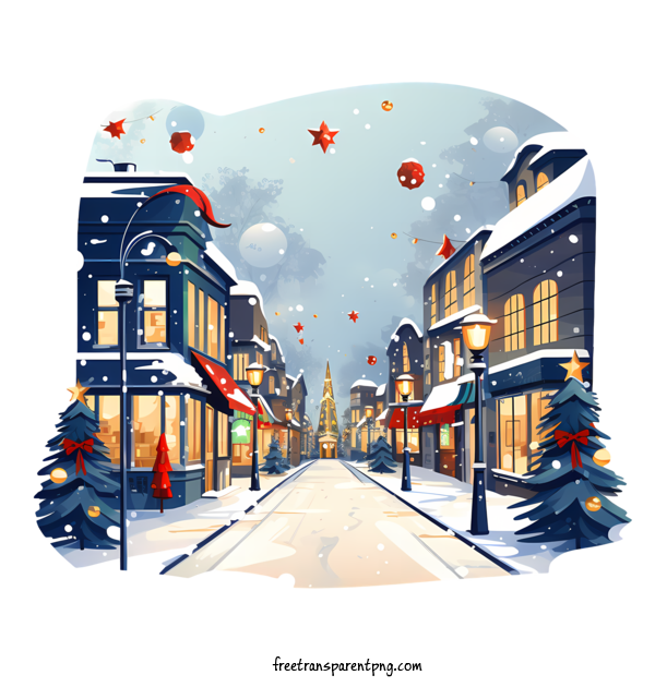 Free Merry Christmas Merry Christmas Storefront Snow For Merry Christmas Clipart Transparent Background