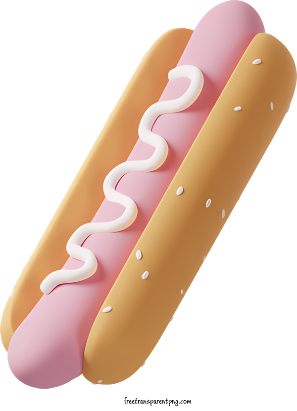 Free Food Cartoon Food Hot Dog Bun For Cartoon Food Clipart Transparent Background