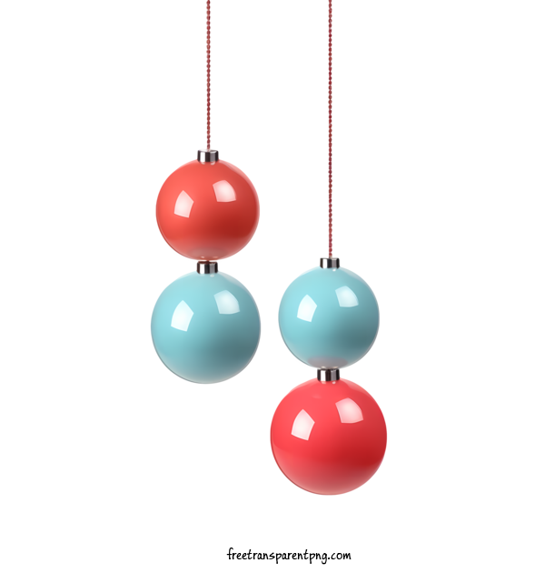 Free Christmas Ball Christmas Ball Blue Red For Christmas Ball Clipart Transparent Background