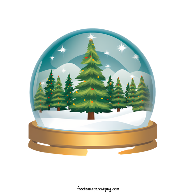 Free Christmas Snowball Christmas Snowball Snow Globe Christmas Tree For Christmas Snowball Clipart Transparent Background