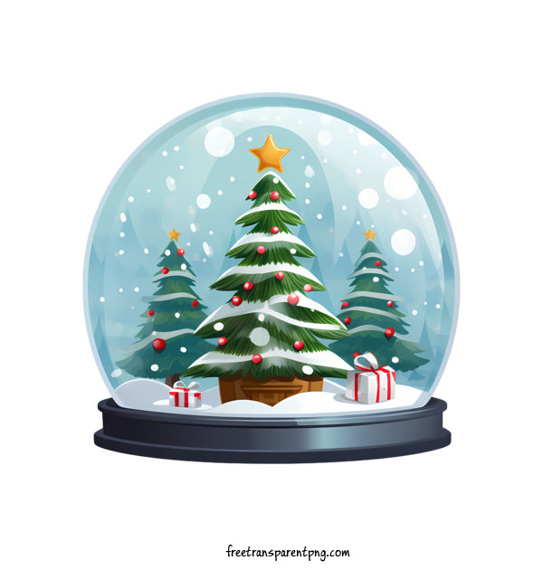 Free Christmas Snowball Christmas Snowball Snow Globe Christmas Tree For Christmas Snowball Clipart Transparent Background
