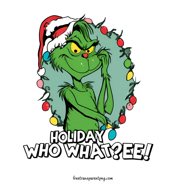 Free Christmas Grinch Christmas Grinch Happy Holidays Cute Grin For Christmas Grinch Clipart Transparent Background