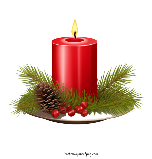 Free Christmas Christmas Candle Candle Christmas For Christmas Candle Clipart Transparent Background