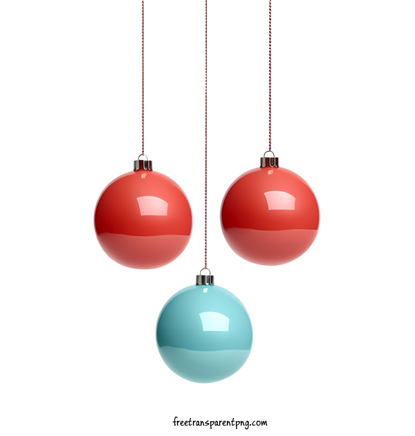 Free Christmas Ball Christmas Ball Red Blue For Christmas Ball Clipart Transparent Background