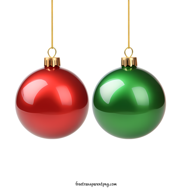 Free Christmas Christmas Ball Christmas Ornament Red And Green For Christmas Ball Clipart Transparent Background