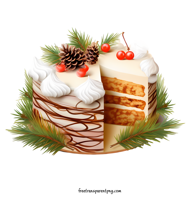 Free Christmas Cake Christmas Cake Christmas Cake Layered Cake For Christmas Cake Clipart Transparent Background