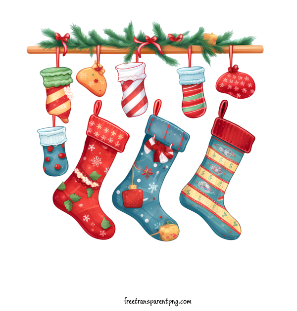 Free Christmas Stocking Christmas Stocking Christmas Stockings For Christmas Stocking Clipart Transparent Background