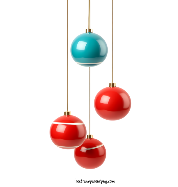 Free Christmas Ball Christmas Ball Red Blue For Christmas Ball Clipart Transparent Background