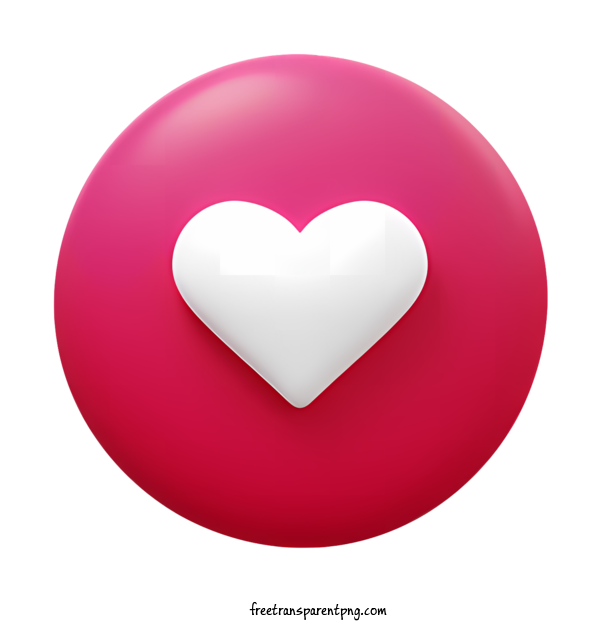 Free Heart Heart Pink Heart Love Icon For Heart Clipart Transparent Background