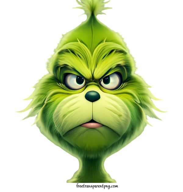 Free Christmas Grinch Christmas Grinch The Grin Grinning Face For Christmas Grinch Clipart Transparent Background